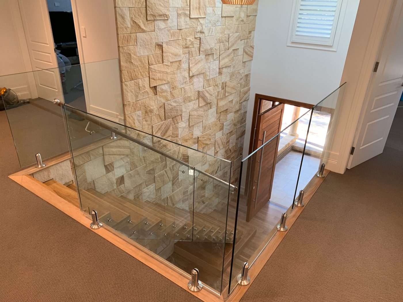 GLASS BALUSTRADES AND STAIRS